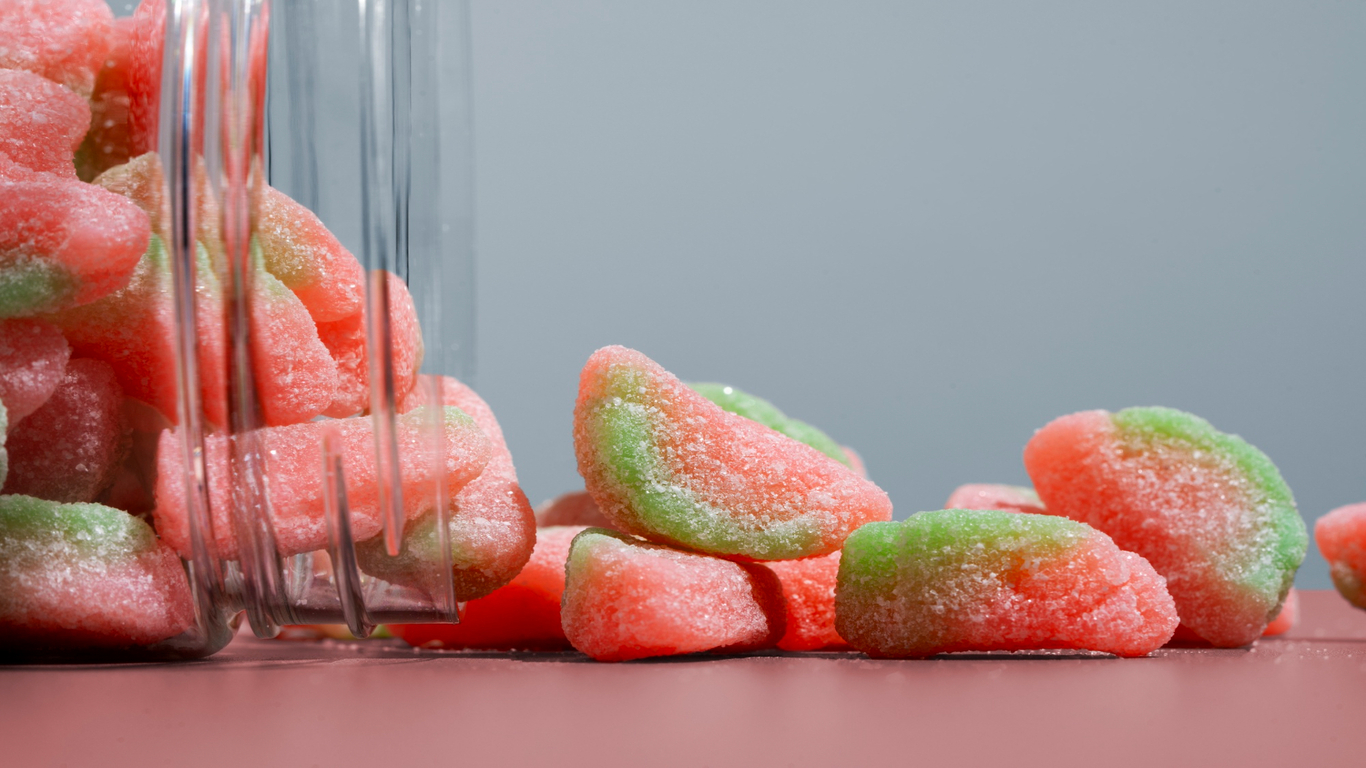 imagem de gummies coloridos