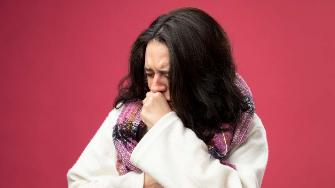 imagem de uma mulher com tuberculose